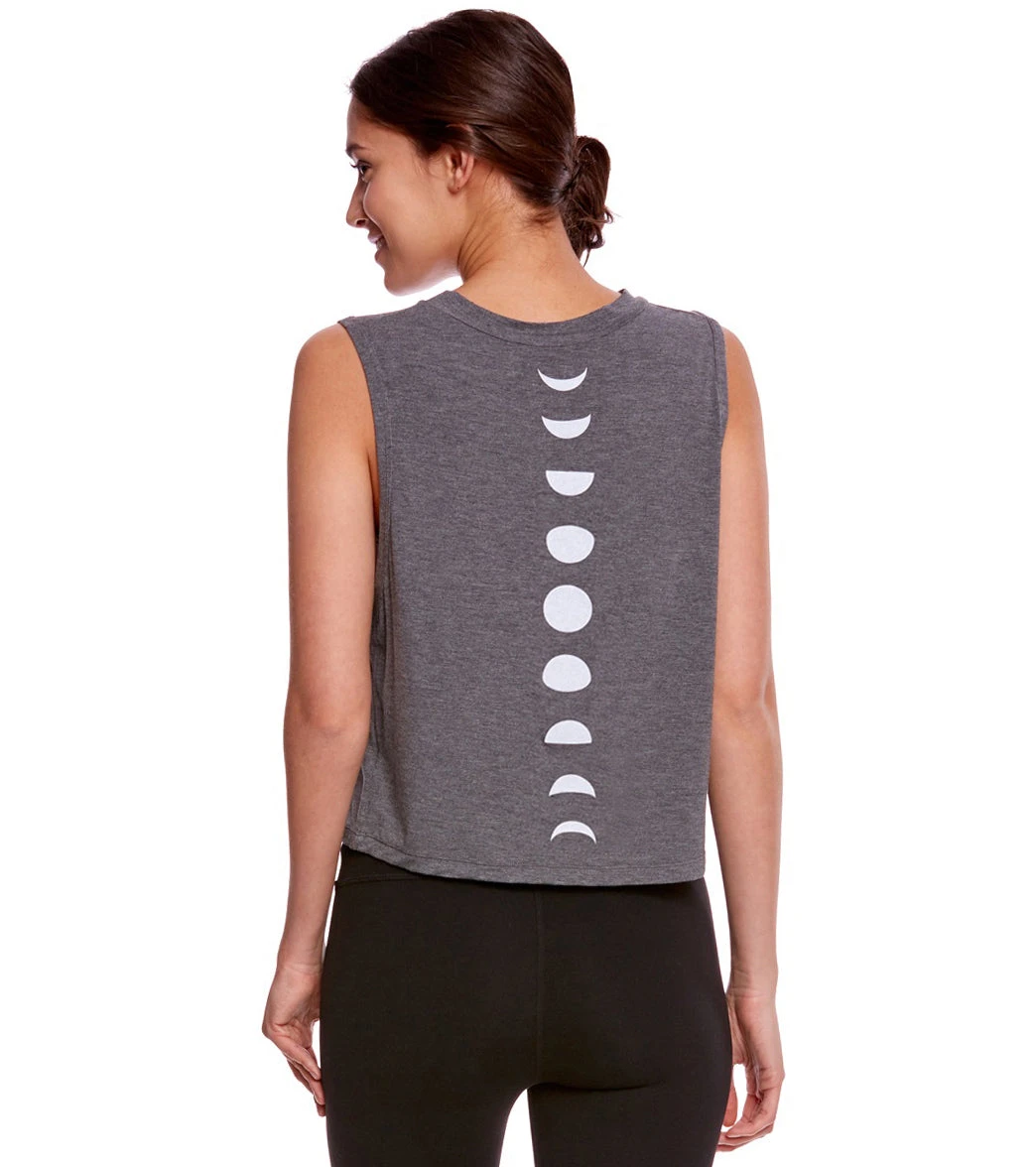 Everyday Yoga Luna Workout Muscle Tee Grey 6 Everyday Yoga Luna Workout Muscle Tee Grey - Image 4