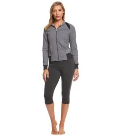 Marika Slimming Yoga Capris Heather Charcoal -Pranty Yoga Shop 1740177768483 heathercharcoal 4a