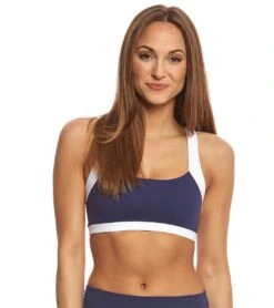 Beyond Yoga Kate Spade Lunar Cut Out Yoga Sports Bra KS Navy