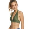 Free People Galloon Lace Halter Bra Army -Pranty Yoga Shop 1740187992099 army 2a