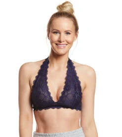 Free People Galloon Lace Halter Bra -Pranty Yoga Shop 1740189401123 darkdenim 1a
