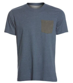 PrAna Men's PrAna Pocket Tee Denim Heather -Pranty Yoga Shop 1740190187555 denimheather