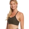Beyond Yoga Spacedye Stacked And Sliced Racer Yoga Sports Bra Black/Aviator Green -Pranty Yoga Shop 1740195954723 blackaviatorgreen 2a