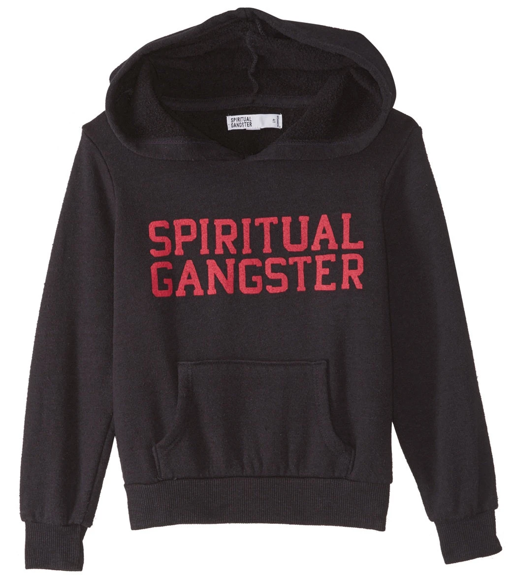 Spiritual Gangster Kids SG Varsity Yoga Pullover Hoodie Navy 4 Spiritual Gangster Kids SG Varsity Yoga Pullover Hoodie Navy - Image 2
