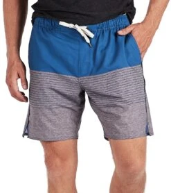 Vuori Men's Trail Yoga Shorts -Pranty Yoga Shop 1740196708387 seastripe 1a