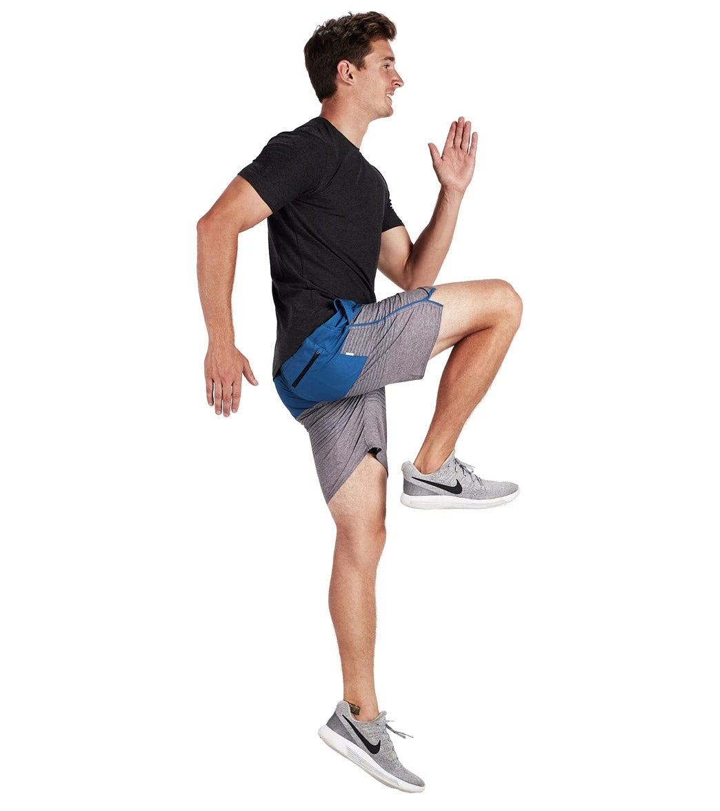 Vuori Men's Trail Yoga Shorts Sea Stripe 6 Vuori Men's Trail Yoga Shorts Sea Stripe - Image 4