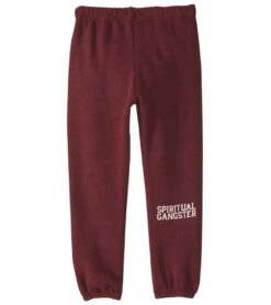Spiritual Gangster Kids SG Varsity Fave Joggers Burgundy