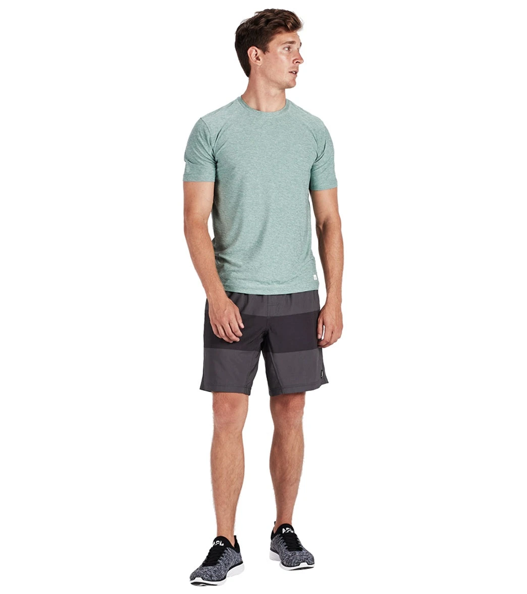 Vuori Men's Strato Tech Yoga Tee Aloe Heather 5 Vuori Men's Strato Tech Yoga Tee Aloe Heather - Image 3