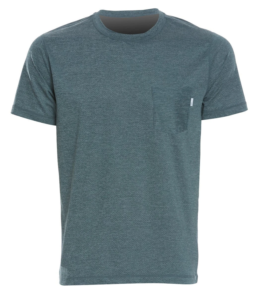 Vuori Men's Tradewind Performance Tee Canyon Heather 4 Vuori Men's Tradewind Performance Tee Canyon Heather - Image 2