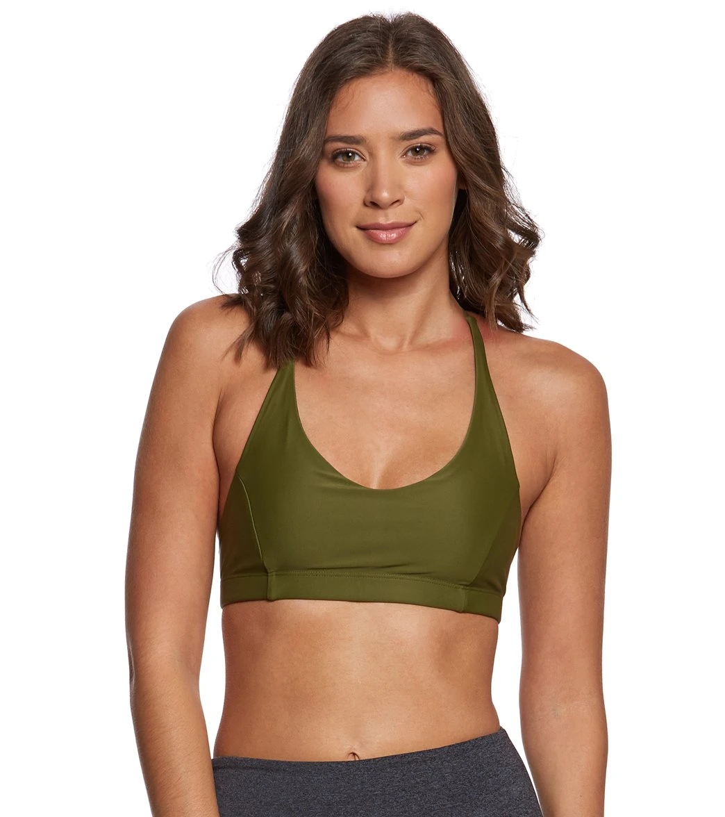 Onzie Pyramid Yoga Sports Bra Moss 3 Onzie Pyramid Yoga Sports Bra Moss