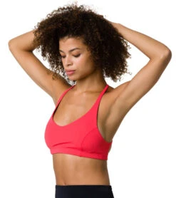Onzie Pyramid Yoga Sports Bra Rose -Pranty Yoga Shop 1740212895779 rose 3a