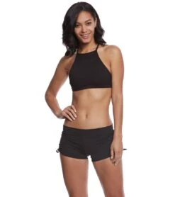 Mika Yoga Wear Lucia Hot Yoga Shorts Black -Pranty Yoga Shop 1740213026851 black 4a