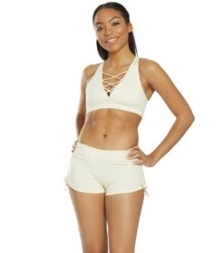 Mika Yoga Wear Lucia Hot Yoga Shorts Cream 9 Mika Yoga Wear Lucia Hot Yoga Shorts Cream -Pranty Yoga Shop 1740217188387 cream 4a