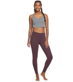 Balance Collection Alison High Waisted Strappy Mesh Yoga Leggings Wild Plum -Pranty Yoga Shop 1740218499107 wildplum 4a