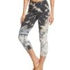 Hard Tail High Rise Cotton Yoga Capris Black/White Skeleton Horizon -Pranty Yoga Shop 1740224528419 blackwhiteskeletonhorizon 2a