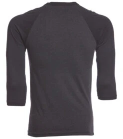 Bella + Canvas Men's 3/4 Sleeve Baseball Tee -Pranty Yoga Shop 1740233375779 blackheatherblack 3a