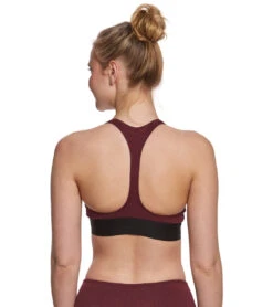 Onzie Y Back Yoga Sports Bra Burgundy/Black -Pranty Yoga Shop 1740234457123 burgundyblack 3a