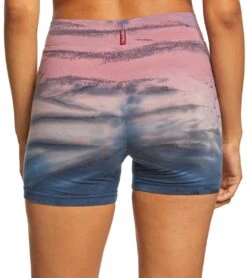 Hard Tail High Rise Yoga Booty Shorts Rose/Mauve Rainbow Horizon -Pranty Yoga Shop 1740243107875 rosemauverainbowhorizon 3a