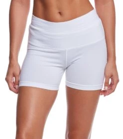 Hard Tail High Rise Yoga Booty Shorts White -Pranty Yoga Shop 1740244549667 white