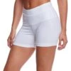 Hard Tail High Rise Yoga Booty Shorts White -Pranty Yoga Shop 1740244549667 white 2a