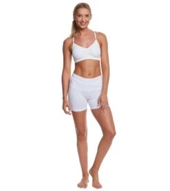 Hard Tail High Rise Yoga Booty Shorts White -Pranty Yoga Shop 1740244549667 white 4a