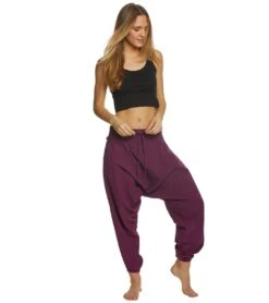 Buddha Pants Savannah Winter Harem Pants -Pranty Yoga Shop 1740258279459 purple 4a