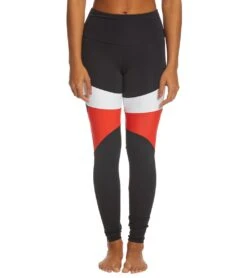 Onzie High Waisted Royal Yoga Leggings Red Combo -Pranty Yoga Shop 1740277973027 redcombo