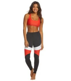 Onzie High Waisted Royal Yoga Leggings Red Combo -Pranty Yoga Shop 1740277973027 redcombo 4a