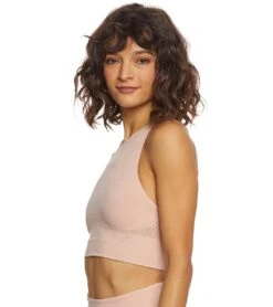 Free People Movement Sculpt Seamless Yoga Crop Top Pink