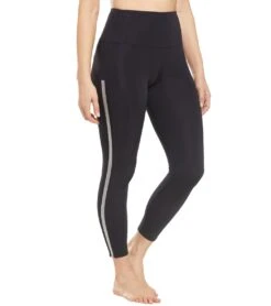 Onzie Side Runner Yoga Leggings Black/Silver -Pranty Yoga Shop 1740288950307 blacksilver 5a