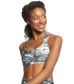 Onzie Mudra Yoga Sports Bra Marble Camo