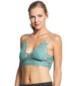 Free People Adella Bralette Blue Green