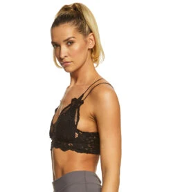 Free People Adella Bralette Black