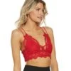 Free People Adella Bralette Dark Pink