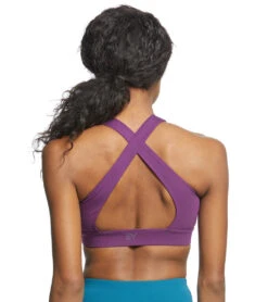 Everyday Yoga Warrior X High Neck Sports Bra -Pranty Yoga Shop 1740308283427 purple