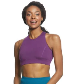 Everyday Yoga Warrior X High Neck Sports Bra -Pranty Yoga Shop 1740308283427 purple 2a