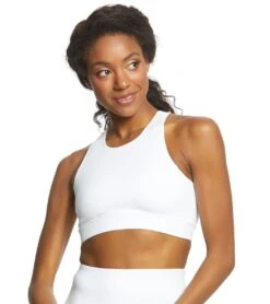 Everyday Yoga Warrior X High Neck Sports Bra -Pranty Yoga Shop 1740308643875 white 2a