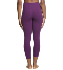 Everyday Yoga High Waisted Essential Capri Crop 21" -Pranty Yoga Shop 1740315525155 purple 3a