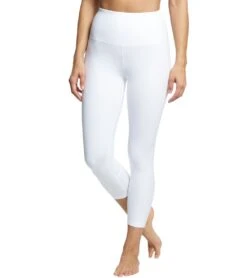 Everyday Yoga High Waisted Essential Capri Crop 21" -Pranty Yoga Shop 1740315787299 white 1a