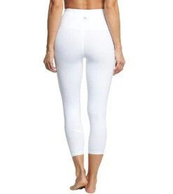Everyday Yoga High Waisted Essential Capri Crop 21" -Pranty Yoga Shop 1740315787299 white 3a