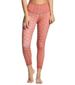 DYI Printed Signature 7/8 Yoga Leggings Brick/White Diamonds -Pranty Yoga Shop 1740321882147 brickwhitediamonds