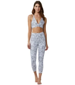 DYI Printed Signature 7/8 Yoga Leggings Black/White Bianco Marble -Pranty Yoga Shop 1740322996259 blackwhitebiancomarble 4a