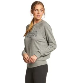 Spiritual Gangster SG Varsity Old School Pullover -Pranty Yoga Shop 1740326338595 heathergrey 2a 1