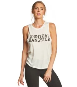 Spiritual Gangster SG Varsity Muscle Tank Stardust -Pranty Yoga Shop 1740330500131 stardust