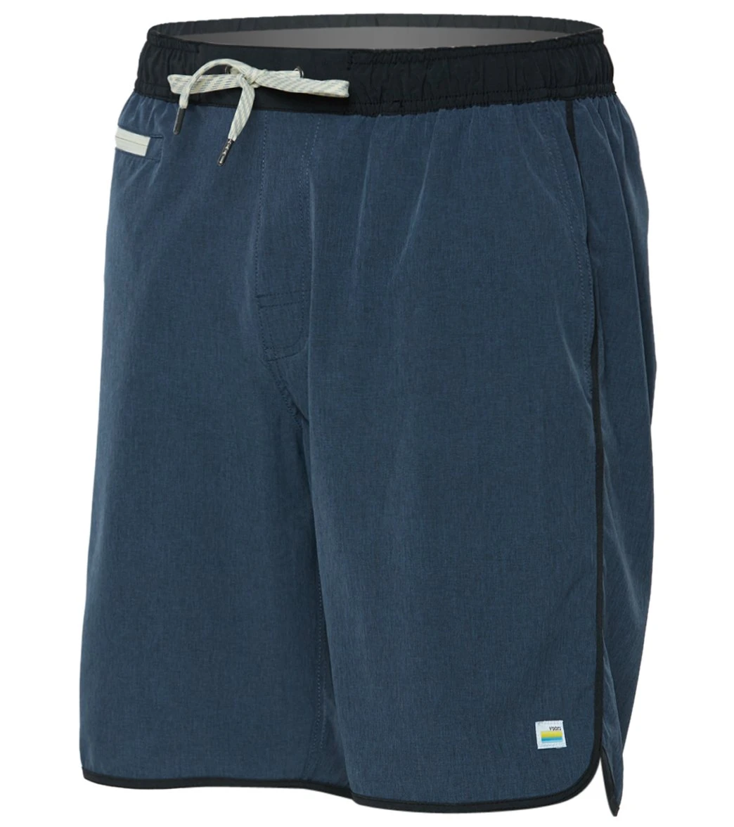 Vuori Men's Banks Shorts Azure Linen Texture 3 Vuori Men's Banks Shorts Azure Linen Texture