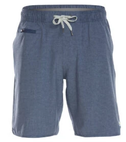 Vuori Men's Banks Shorts Navy Engineered Stripe