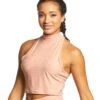 Beyond Yoga Lightweight Racerback Cropped Tank Rainwash Pink Shell -Pranty Yoga Shop 1740337479715 rainwashpinkshell 2a