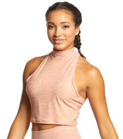 Beyond Yoga Lightweight Racerback Cropped Tank Rainwash Pink Shell