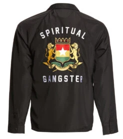 Spiritual Gangster Men's Frequency Coaches Jacket -Pranty Yoga Shop 1740340101155 black 3a