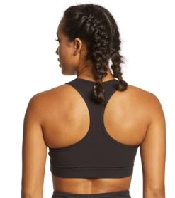 Betsey Johnson Performance Scoopneck Lace Up Bra -Pranty Yoga Shop 1740346359843 black 3a